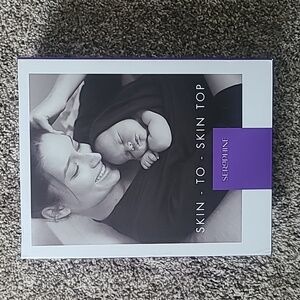 Seraphine skin to skin babywear top, slate blue, size large